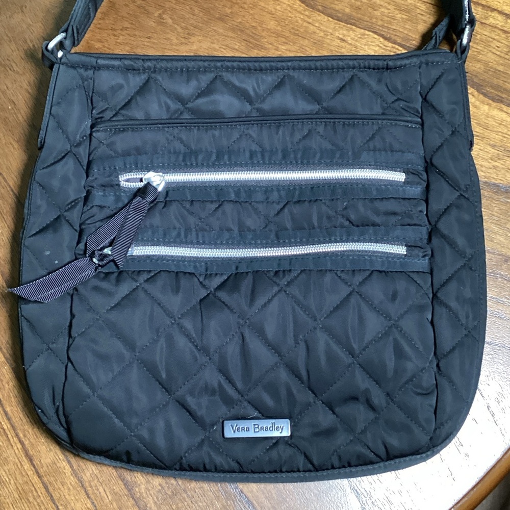Vera Bradley Black Quilted Crossbody Bag - Picture 6 of 6